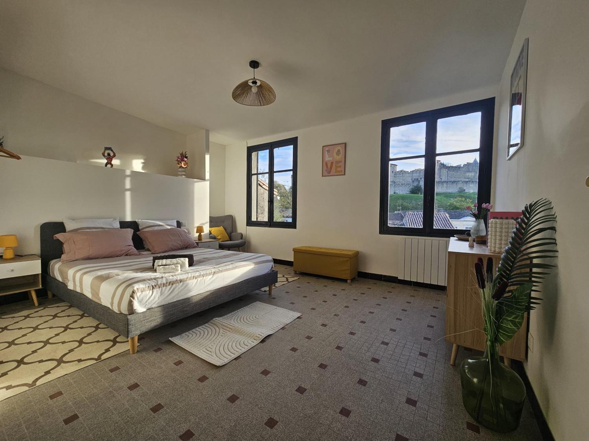 Vue Cite Medievale Castel View 卡尔卡松 外观 照片