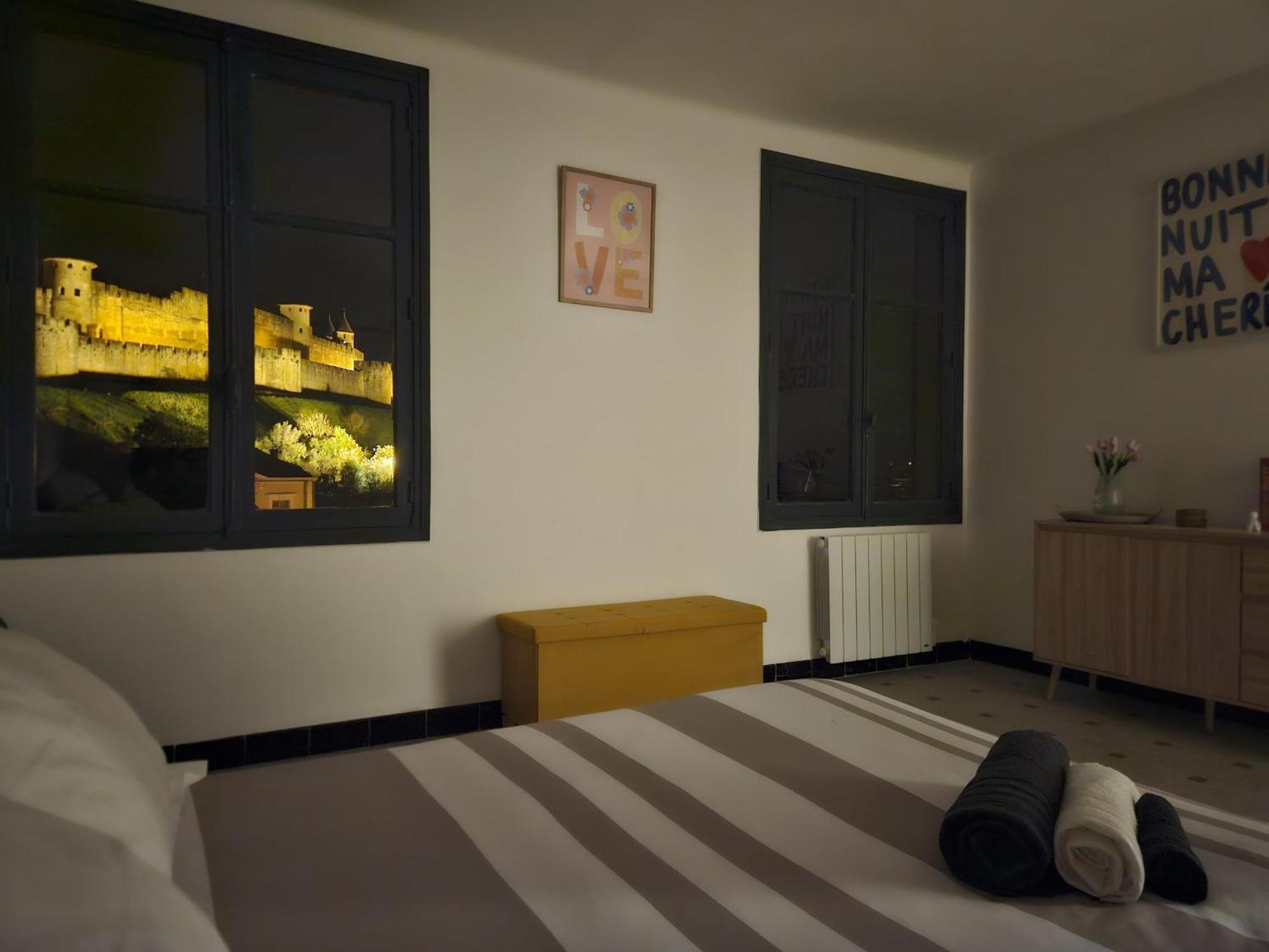 Vue Cite Medievale Castel View 卡尔卡松 外观 照片